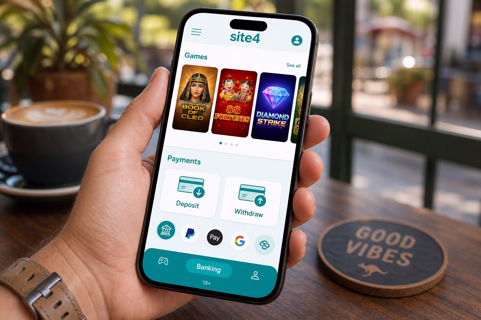 Play Anywhere with the Golden Crown Casino App